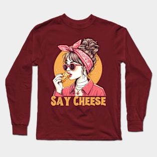 Cheese woman Long Sleeve T-Shirt